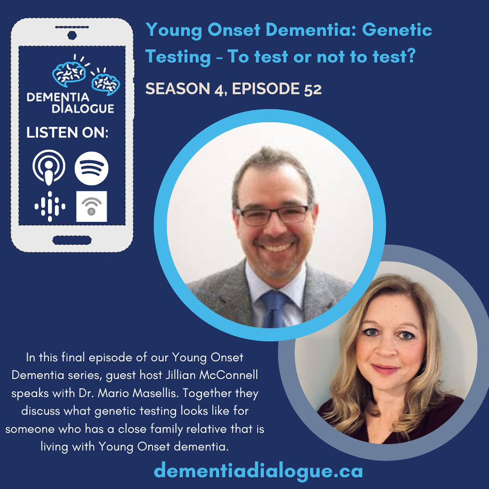 Season 4: Episode 52--Young Onset Dementia: Genetic Testing - To test or not to test?